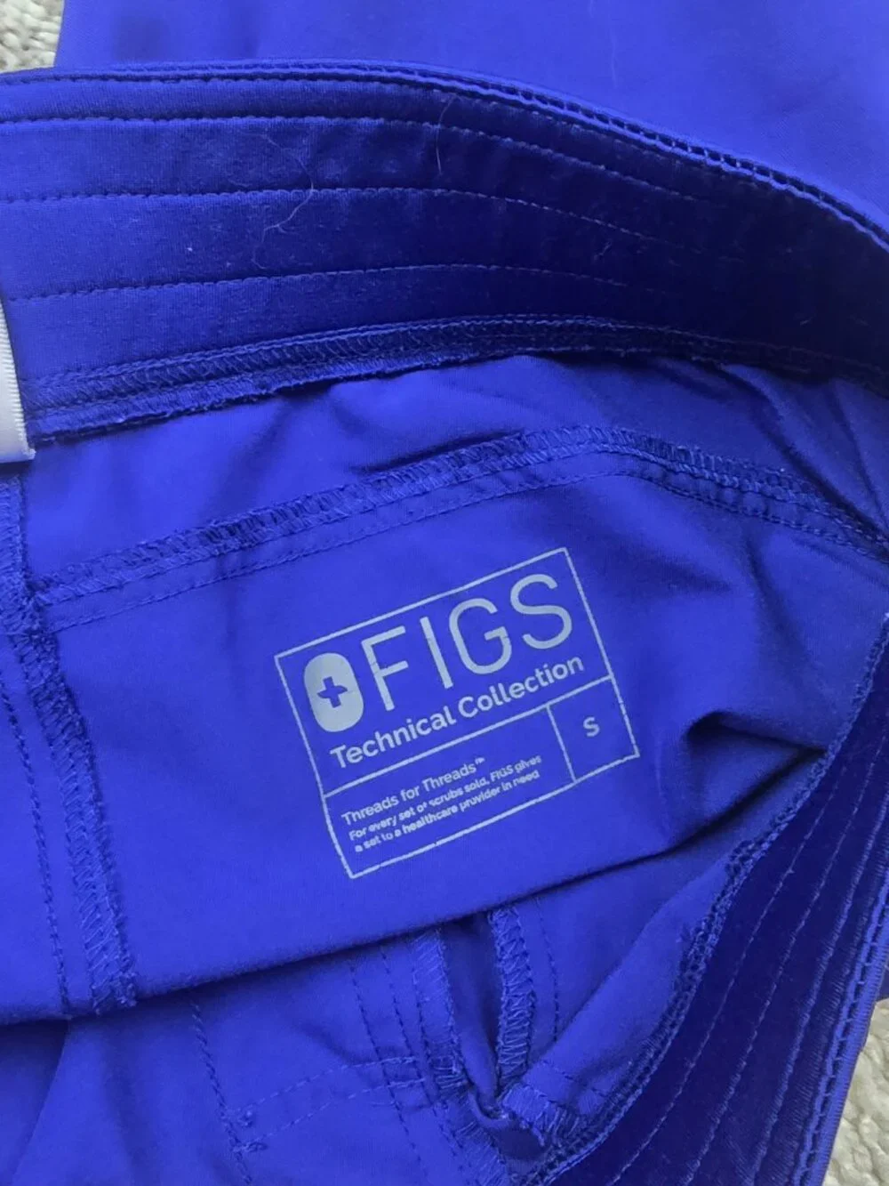 FIGS Mens Nurse Scrub  jogger Pants Blue Size Small S Drawstring USA Loose Fit